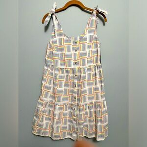 Target Take Pride rainbow dress with front buttons and tie shoulder size XS